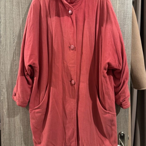 Wool coat 80% pink size L used loose fit