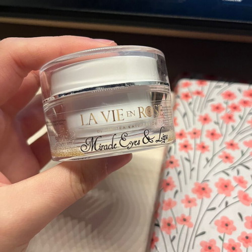 La vie en rose empty packaging like new, gold elegance, miracle eyes and lips, white diamond cream
