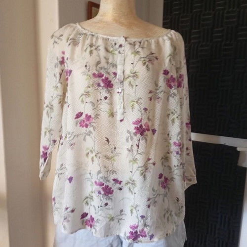 Massimo Dutti silk blouse new, size M, multicolor