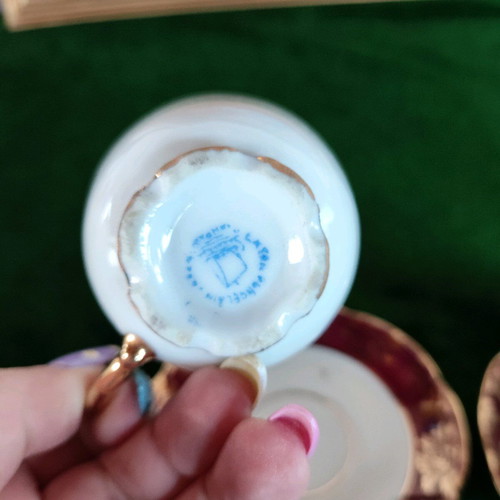 Set of two vintage Argo Japan porcelain cups like new