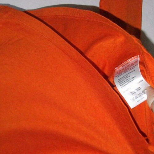 Olsen blouse like new orange designer with lace XL-3XL