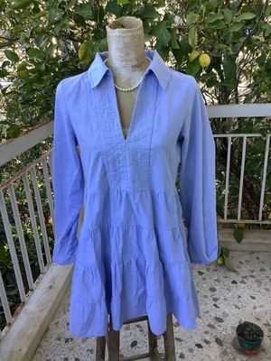 Zara Woman φόρεμα μεταχειρισμένο, μπλε, μέγεθος Xsmall