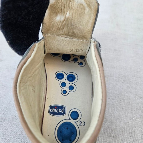 Chicco children's leather shoes size 23, grey