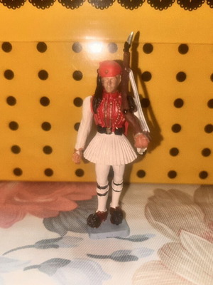 Athina Evzones Soldier figure used, 1980s Fermeli uniform