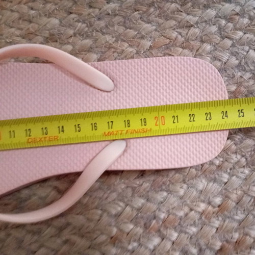 SugarFree women's flip flops used, soft pink, size 38