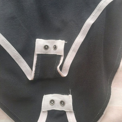 Nike women's bodysuit black with white trim like new