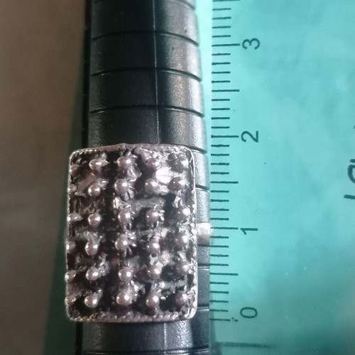 Silver 925 retro ring with spikes new no 55