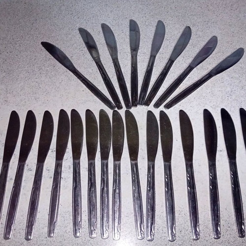 Butter knives stainless steel used, pack of 24 for sweet breakfast