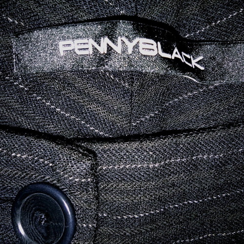 Penny Black gray pinstripe low rise trousers XS used