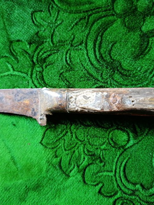 Handmade knife, possibly agricultural or shepherd's, 23.5cm