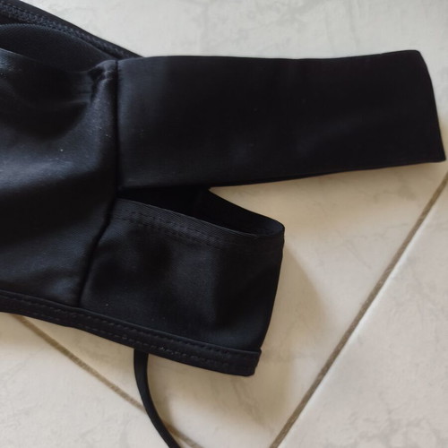 Zaful Bikini swimsuit new, strapless black, versatile ties