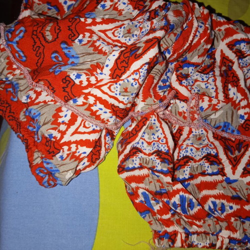 Kids set crop top and shorts like new, multicolor