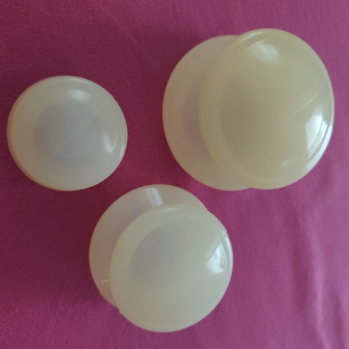 Massage cups set of 3 used, high quality silicone