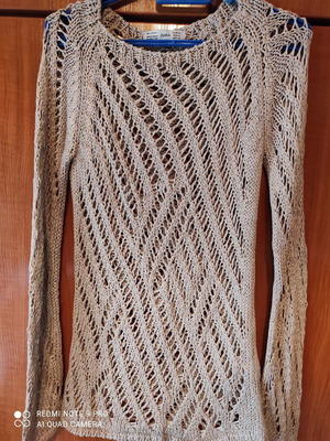 Zara summer sweater used, size M, brown