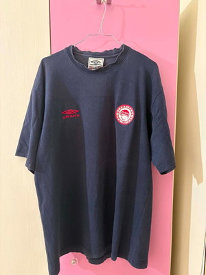 Umbro Olympiacos short-sleeve shirt like new, size Large, blue