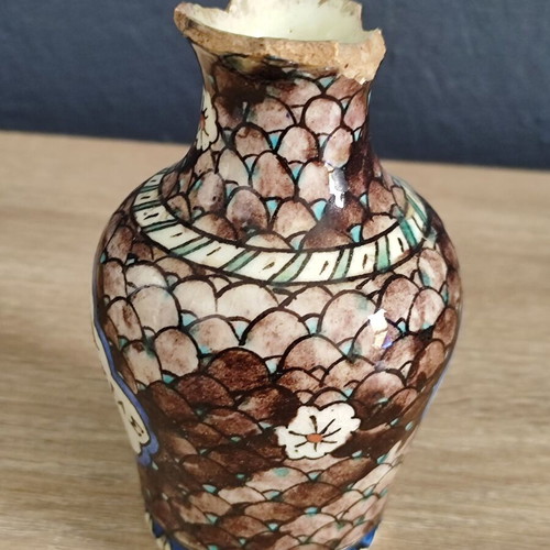 Authentic Vase "Enthymion Kioutacheias" 1921 used, Asia Minor Campaign