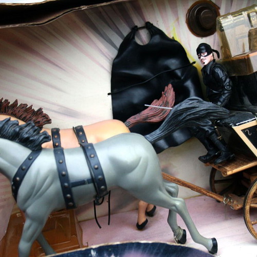 Zorro 2005 Runaway Armored Coach toy with horses Giochi Preziosi new