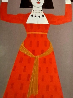 Συλλεκτική μεταξοτυπία Ι.Μόραλη Αρχόντισσα σαν καινούργιο