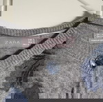  Zara Ζακέτα Γκρι Φλοράλ Small