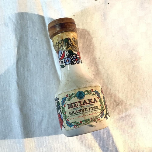 Metaxa miniatures used, set of 10 different bottles