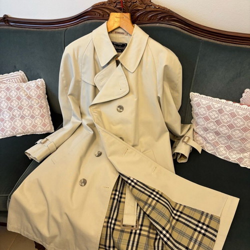 Men's trench coat like new, beige, size L