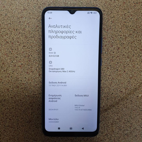 Redmi 10c smartphone 128GB 4+3GB, blue, Snapdragon 680