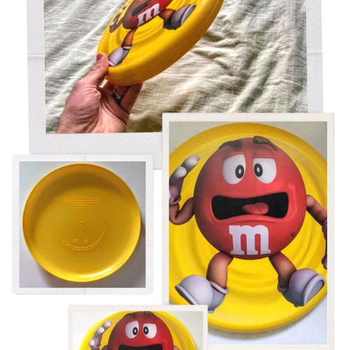 M&M's frisbee disc new with red character Red