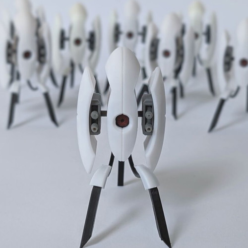 Portal Turret figure 3D-printed new, 1:12 scale kit