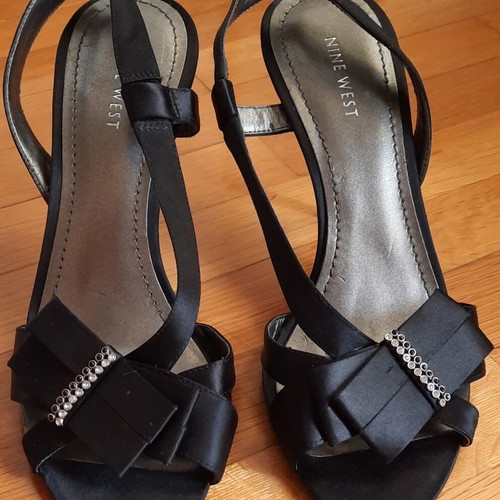 Nine West slingback sandals size 39, black, like new