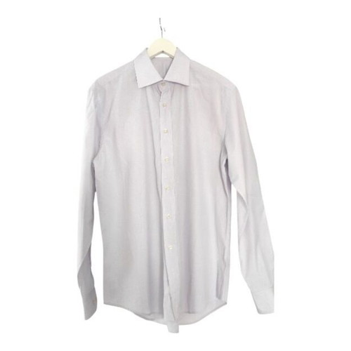 Prince Oliver men's shirt XL like new, fine purple check cotton
