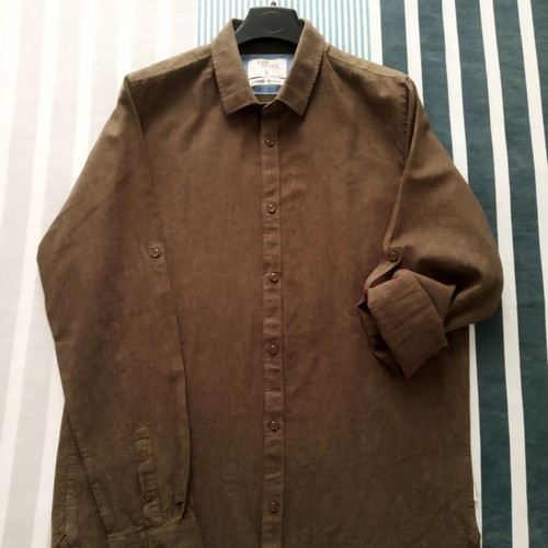 Jean Pascale men's khaki shirt new, regular fit, size L