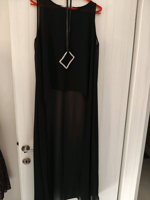 Maxi top black like new, transparent, MY T