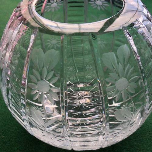 Crystal ball vase new