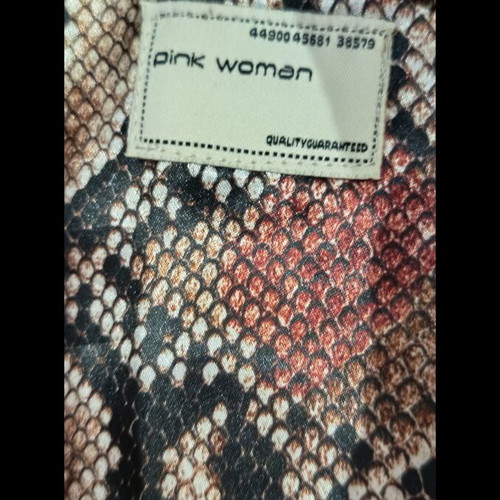 Pink Woman beige vest with zipper and elastic waist like new