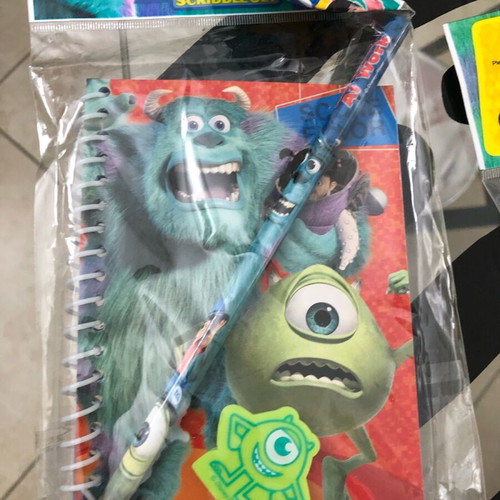 Monsters Inc Disney Huge school set new with pencils, erasers, sharpeners, rulers, notebooks