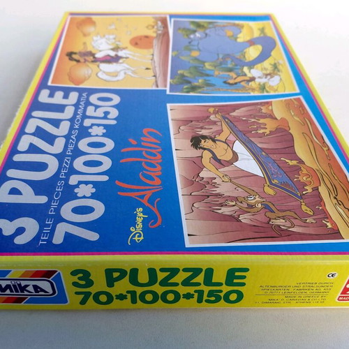 Disney Aladdin 3 puzzles new, 70, 100, 150 pieces