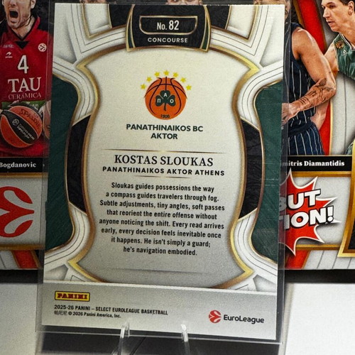 2025-26 Panini Select Euroleague Kostas Sloukas #82 new