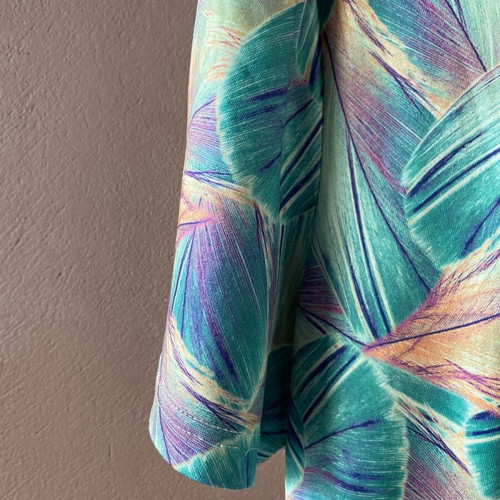 Blouse with leaves used, sizes S and M