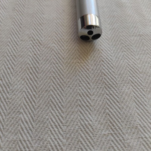 Keychain mini flashlight and laser whistle like new, blue