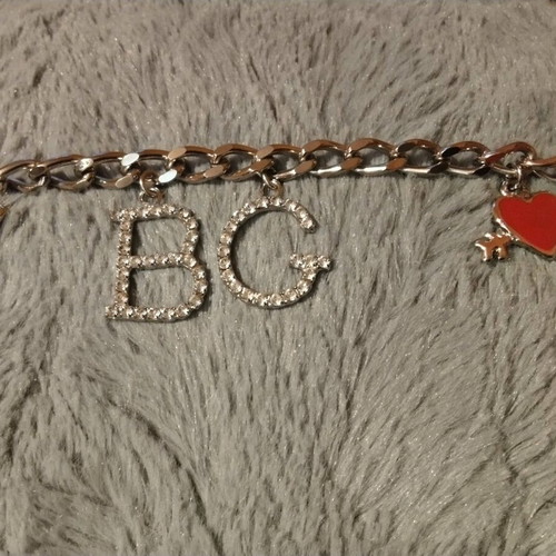 Vintage logo-pendant chain belt Blugirl new