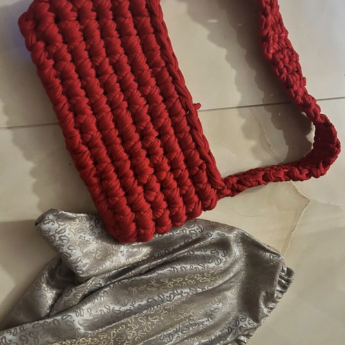 Shoulder bag red new