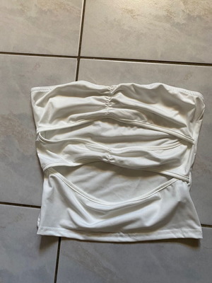 Shein top with cutouts new, white, size M