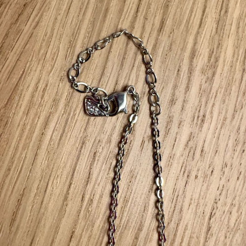Swarovski necklace new, silver
