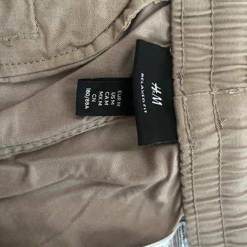 H&M cargo jeans like new, beige
