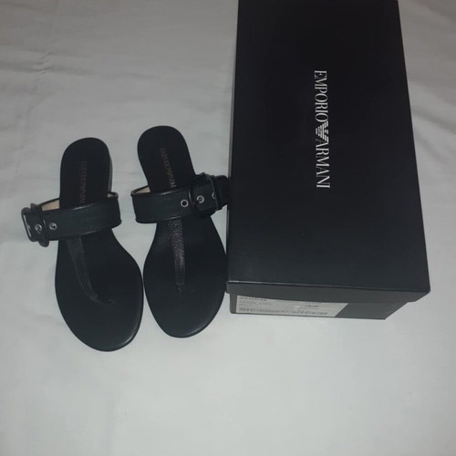 Emporio Armani sandals new, black, size 36