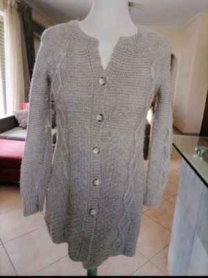 Zara wool alpaca long cardigan mint condition, beige