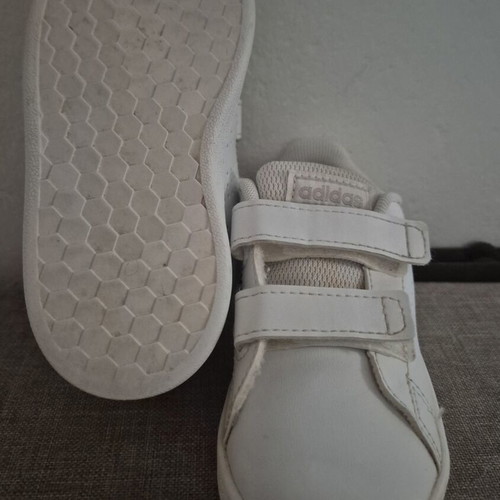 Adidas kids' casual shoes size 23, white