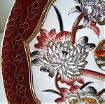  Royal Satsuma Διακοσμητικό Πιάτο Ø25,5cm Hand Painted Japan Antique #00073