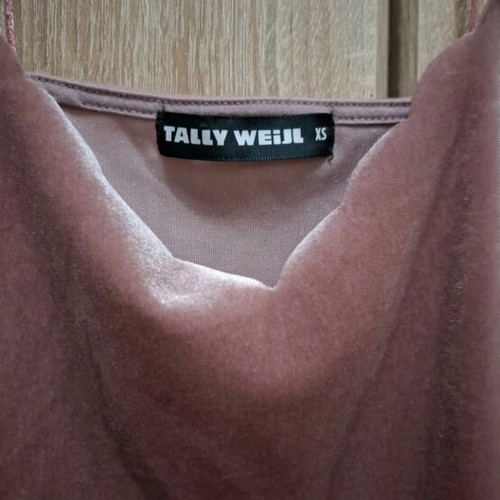 Velvet top pink like new, size XS