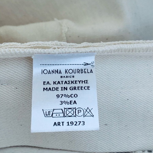 Ioanna Kourbela jeans new, ecru, high-waisted, fitted